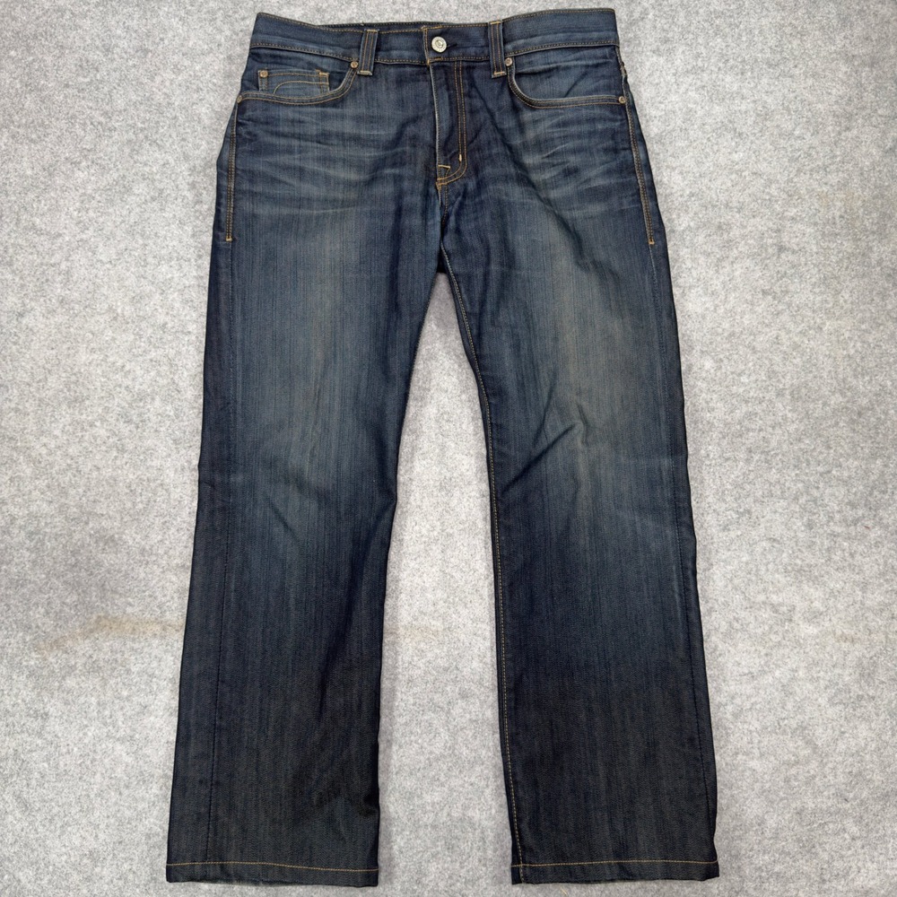 Fidelity Denim Calvary Dark Wash Straight Leg Jeans Mens 33 Made in USA